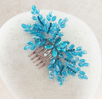 Blue Bow Crystal Headpiece, 4 of 5