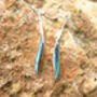 Abalone Long Curve Earrings, thumbnail 7 of 8