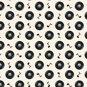 Vinyl Records Music Gift Wrapping Paper – Perfect For Music Lovers, 3 of 6