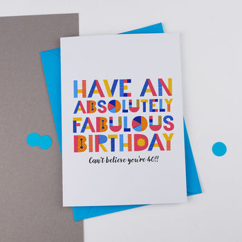 Have A Fabulous Birthday Card Personalised, 3 of 4