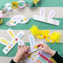 Easter Bunny Masks And Headband Kit 12 Pack, thumbnail 1 of 4