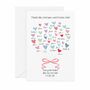 Thank You Teacher Class Hearts Card, thumbnail 8 of 8