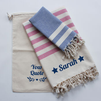 Personalised Towel Set, Congratulations Gift, 3 of 12