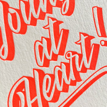 'Young At Heart!' Letterpress Card, 3 of 3