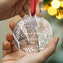Personalised First Christmas Married Christmas Bauble, thumbnail 6 of 10