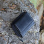Women's Luxury Navy Blue Leather Small Trifold Purse Rfid Protected Personsalised, thumbnail 4 of 7