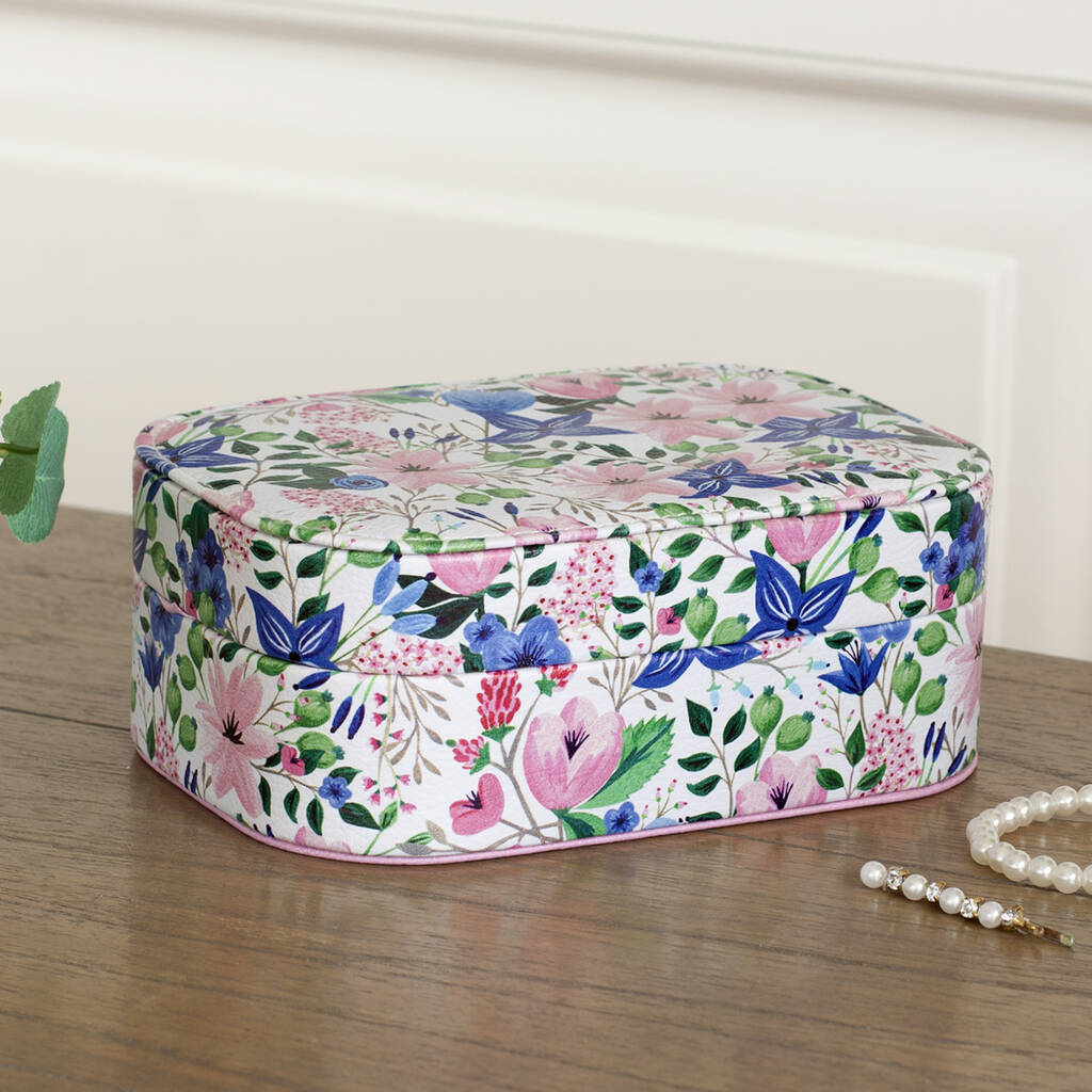 floral travel jewellery box by jodie byrne