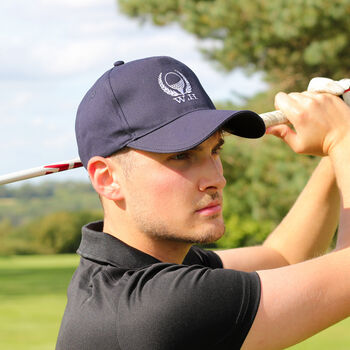 Personalised Golf Wreath Mens Cap Hat Gift For Him, 7 of 7