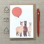 Personalised Alpaca Birthday Card, thumbnail 3 of 8