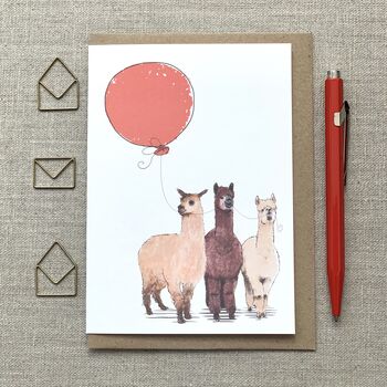 Personalised Alpaca Birthday Card, 3 of 8