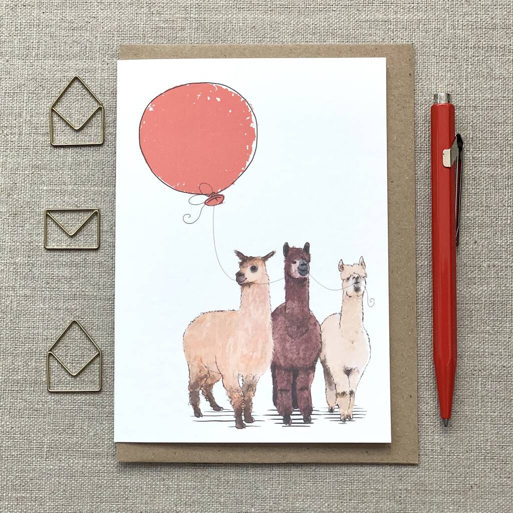 Personalised Alpaca Birthday Card By Have A Gander Notonthehighstreet
