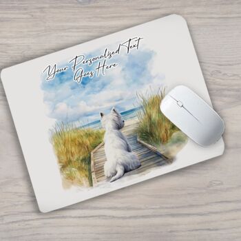 Personalised West Highland Terrier Dog Beach Walk Collection, 3 of 8