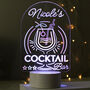 Personalised LED Colour Changing Cocktail Bar Light, thumbnail 4 of 5