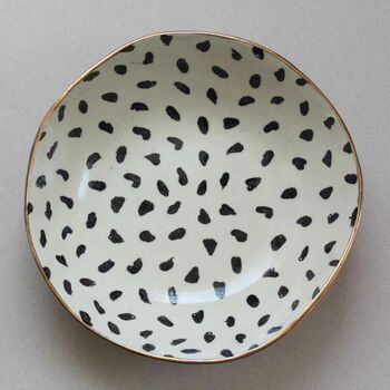 Polka Dot Ceramic Serving Bowl, 2 of 4