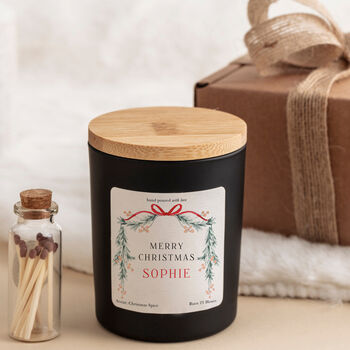 Personalised Christmas Candle Gift For Her With Name, 3 of 10