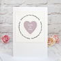 'Heart' Handmade Personalised Wedding Card, thumbnail 1 of 2