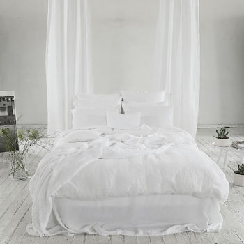 Stone Washed Bed Linen Duvet, 12 of 12