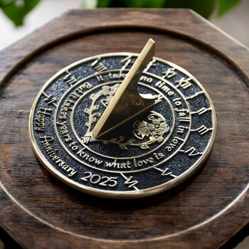 Anniversary Gift Sundial ‘Love Is’ Celebration Present, 7 of 7