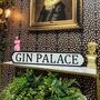 Gin Palace Antiqued Wooden Road Sign, thumbnail 2 of 2