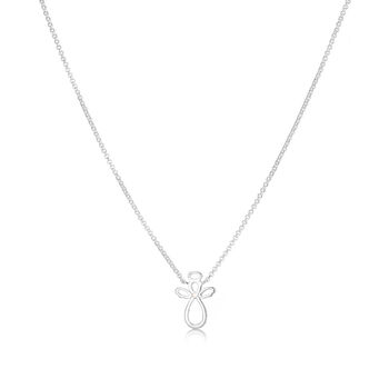 Sterling Silver Guardian Angel Necklace | Three Styles, 6 of 9