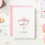 Personalised Wedding Notes Foiled Notebook, thumbnail 1 of 8