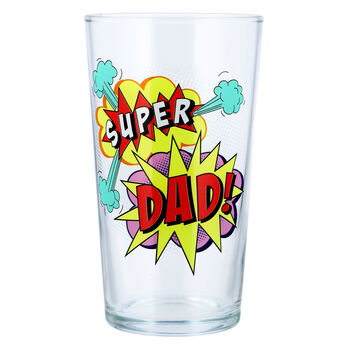 Super Dad Printed Pint Glass, 2 of 6