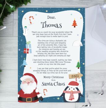 Personalised Childs Christmas Letter, 2 of 4