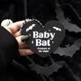 Baby Bat Hanging Heart Sign, thumbnail 1 of 3