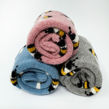 Cosy Bee Socks, Warm Socks, Walking Socks, 7 of 7