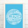 Manchester City Football Club Typography Print, thumbnail 6 of 9