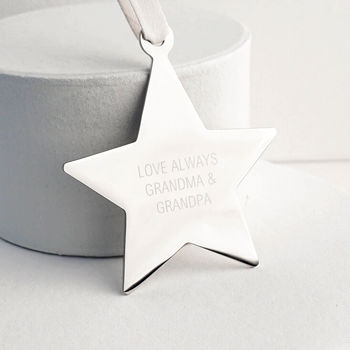 Personalised Christening Star Decoration, 3 of 3