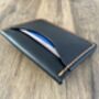 Black Leather Card Wallet, Personalised Card Holder, thumbnail 6 of 12
