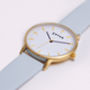 New Collection Gold Vegan Leather Watch, thumbnail 7 of 12