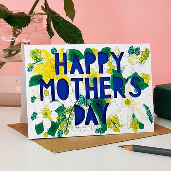 Happy Mothers Day Paper Cut Card, 2 of 5