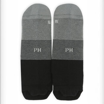 Dual Black Luxury Walking Men's Socks Three Pair Bundle, 2 of 4