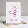 Girls, Cute Bunny Birthday Card. Ages One To Five, thumbnail 1 of 5