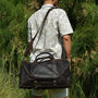 Genuine Leather Holdall With Straps Detail, thumbnail 7 of 12