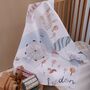 Muslin Swaddle Blanket London Map Baby Shower Gift Xl, thumbnail 1 of 12