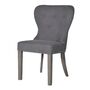Button Back Grey Dining Chair, thumbnail 1 of 2