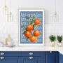 Les Oranges Poster With French Typography, thumbnail 3 of 4