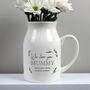 Personalised Botanical Flower Jug Vase, thumbnail 2 of 7