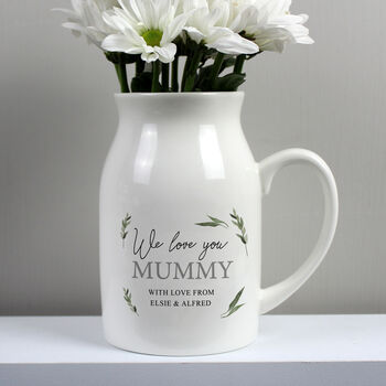 Personalised Botanical Flower Jug Vase, 2 of 7