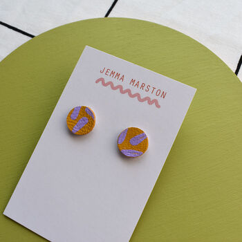 Colour Mini Leather Painted Studs, 5 of 12