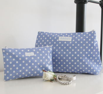 Personalised Wipe Clean Wash Bag And Jewellery Pouch, 2 of 5