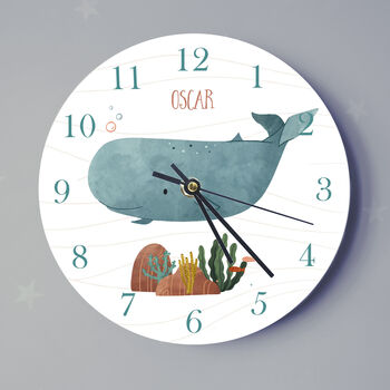 Blue Whale Seascape Clock, 4 of 4
