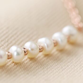 Freshwater Pearl And Chain Bracelet, 5 of 8