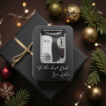 Personalised Golf Gift Set, Markers And Repair Tool, 2 of 10