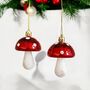 Hanging Christmas Tree Mushroom Ornament, thumbnail 1 of 5