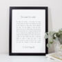 Personalised Black And White Typography Print, thumbnail 1 of 7