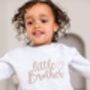 Embroidered Big/Little Sibling Sweatshirts With Heart Design Brother And Sister Available, thumbnail 4 of 11